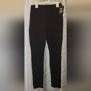 Black pants moto design NWT size 14/16